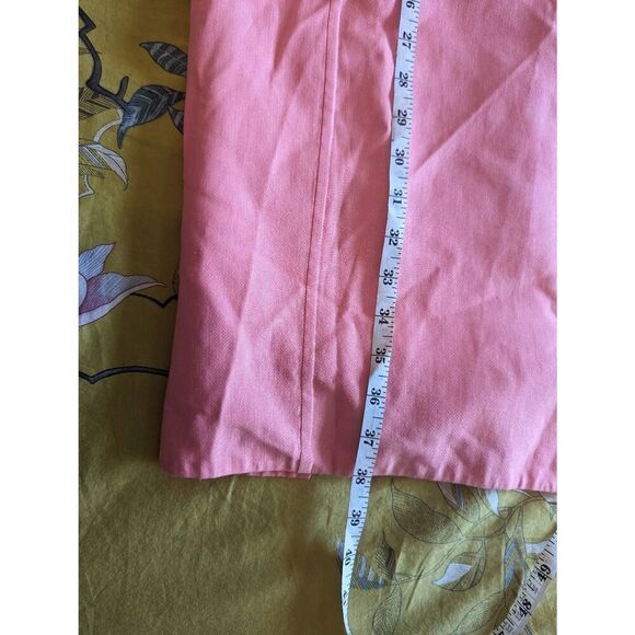 AKRIS Women’s 6 Pink Sleeveless Professional Midi Silk Dress V Neck Zipper - Picture 7 of 9